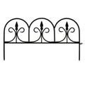 Emsco Group Resin Victorian Fleur De Lis Garden Fence- 18 ft. 2083HD